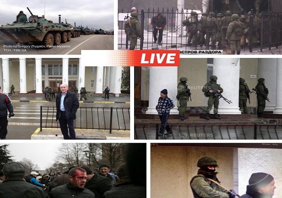 Украина Оккупация Крыма: Ложь путина  / Видео Хроника за 12 марта 2014 года